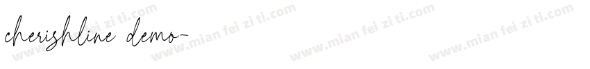 cherishline demo字体转换